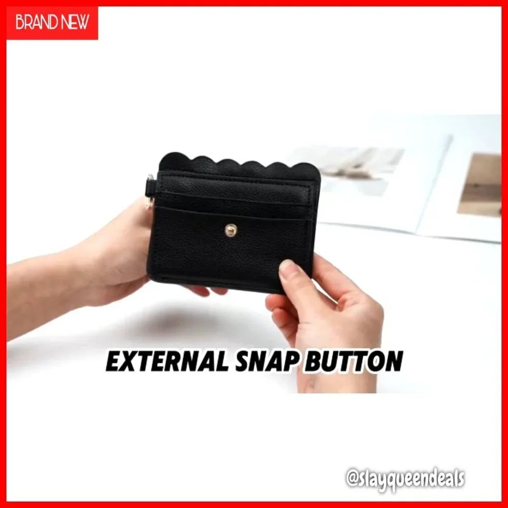 RFID Blocking Wristlet Wallet with Keychain - 5 Card Slots & Coin Pocket
